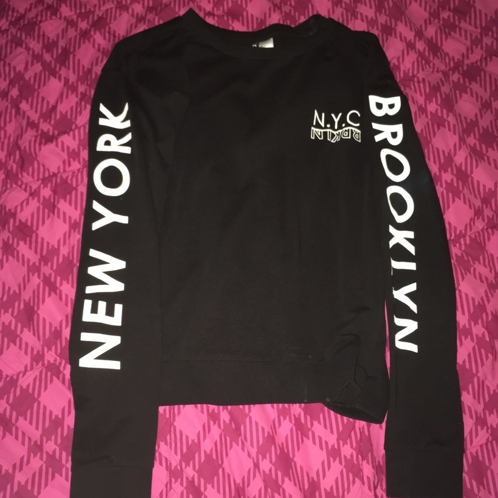 Black Brooklyn New York Sweatshirt/long t-shirt